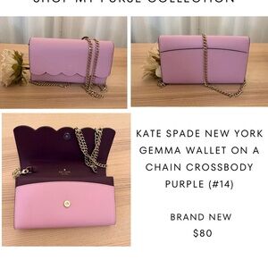 Kate Spade Lavender Crossbody Bag